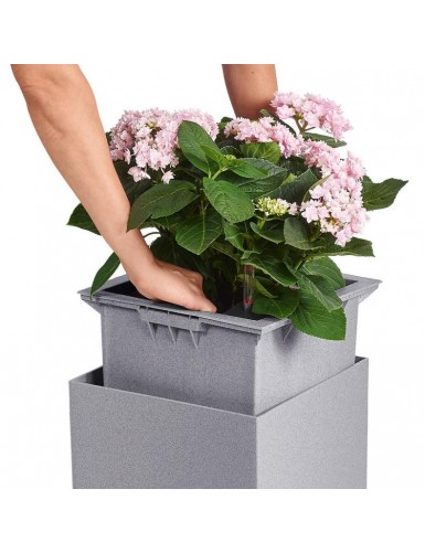Vaso CANTO Stone Low, linee essenziali