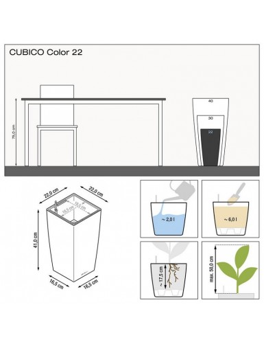 CUBICO Color è il vaso perfetto per uffici e appartamenti