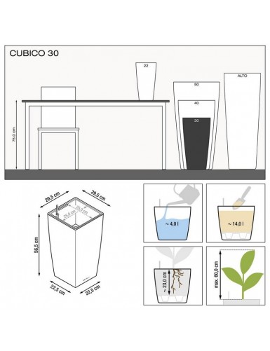 Vaso elegante CUBICO Premium