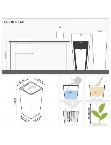 Vaso elegante CUBICO Premium