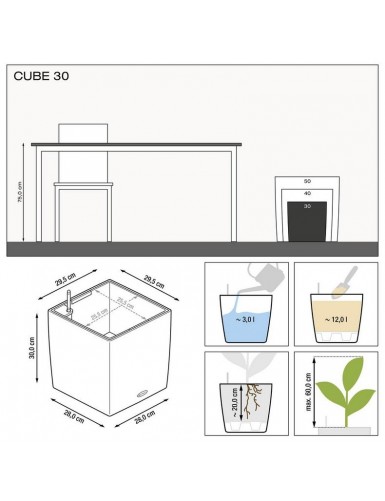 Vaso di forma cubica CUBO Premium