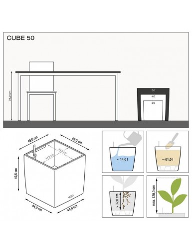 Vaso di forma cubica CUBO Premium