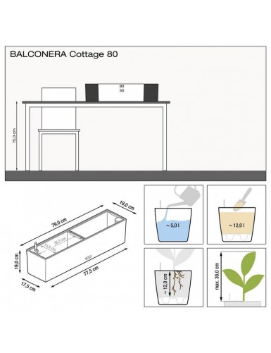BALCONERA Cottage - Fioriera da interno e esterno